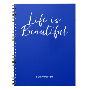 Cuaderno La vida es hermosa   Marca de blog Blue Business N