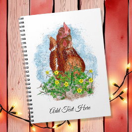 Cuaderno La vida es mejor con las gallinas