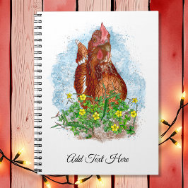 Cuaderno La vida es mejor con las gallinas