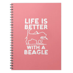 Cuaderno La Vida Es Mejor Con Un Beagle Design Beagle Hunin