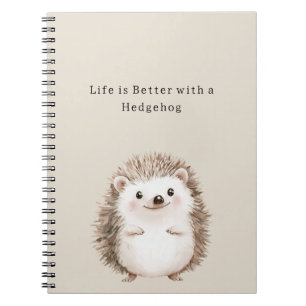 Cuaderno La vida es mejor con un erizo