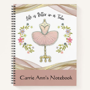 Cuaderno La vida es mejor en un portátil personalizado de T
