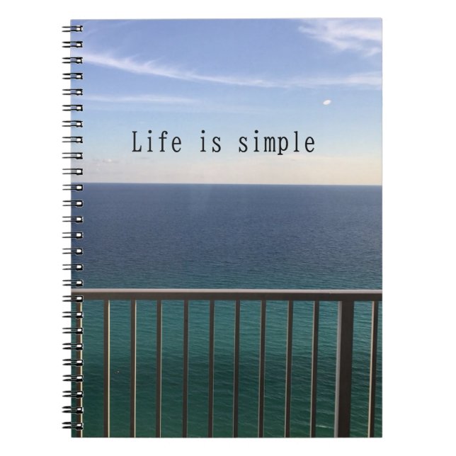 Cuaderno La vida es simple (Frente)