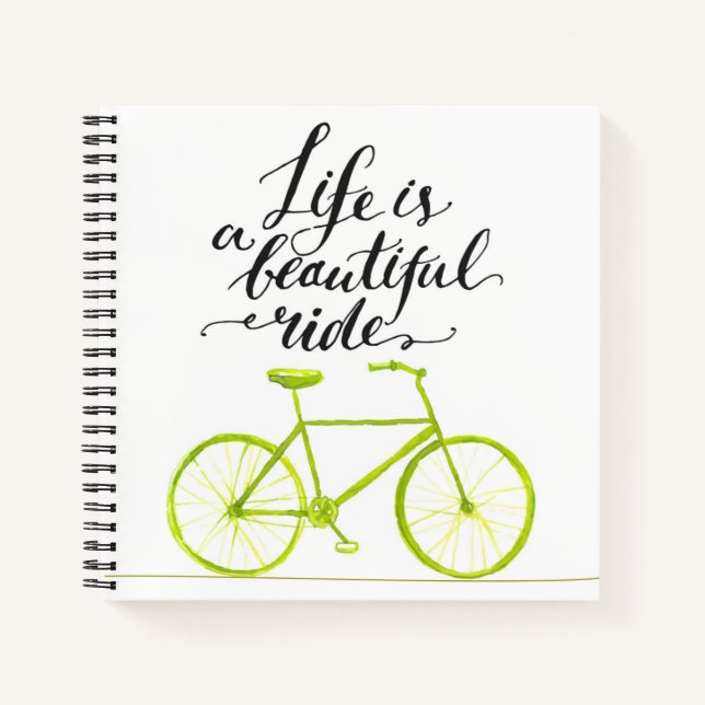 Cuaderno La Vida Es Un Hermoso Riad Lime Green (Anverso)