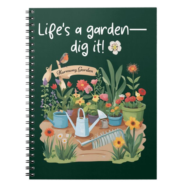 Cuaderno La vida es un jardín, ¡hazlo! (Frente)