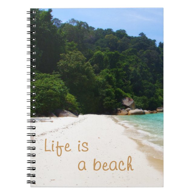 Cuaderno La vida es una playa (Frente)