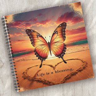 Cuaderno La vida es una playa de mariposas benévolas