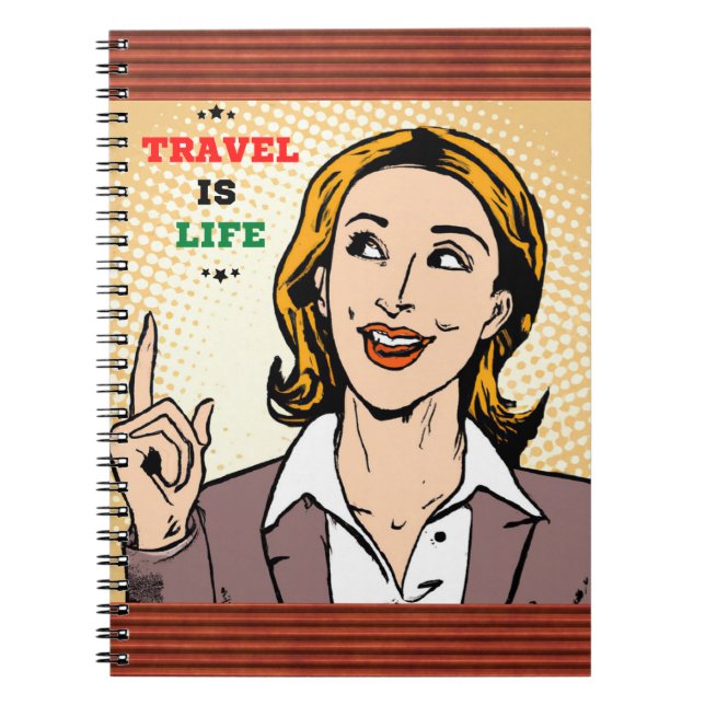 Cuaderno La Vida Es Viajar (Frente)