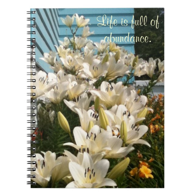 Cuaderno La vida está llena de abundancia, Day Lily Noteboo (Frente)