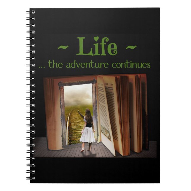 Cuaderno La vida, la aventura continúa (Frente)