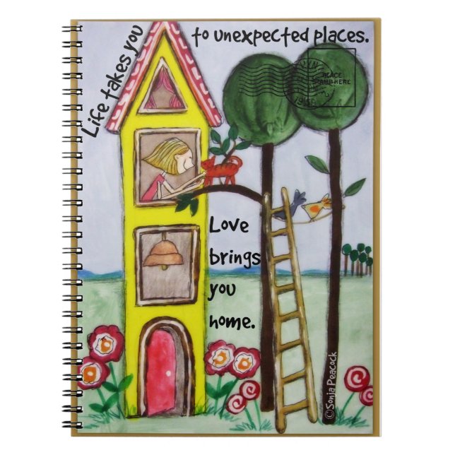 Cuaderno La vida le lleva a los lugares inesperados (Frente)