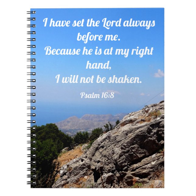 Cuaderno La visión de Dios sobre la Biblia Cristiana (Frente)