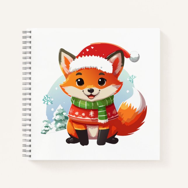 Cuaderno La víspera de los Navidades de Little Fox (Anverso)