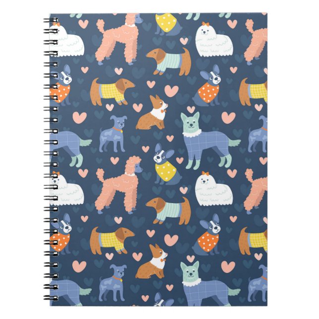 Cuaderno La web de arañas de Halloween: Patrón sin foco (Frente)