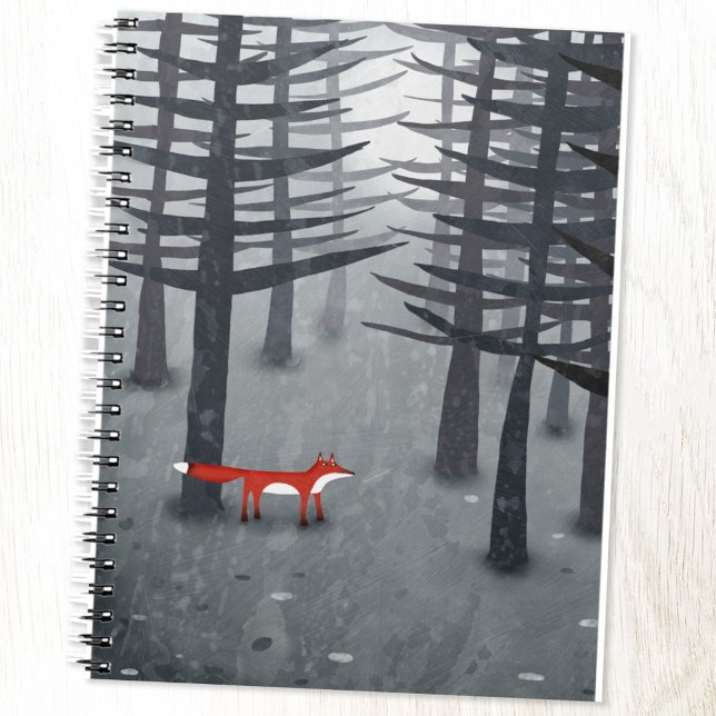 Cuaderno La zorra y la selva (The Fox and the Forest landscape art notebook)