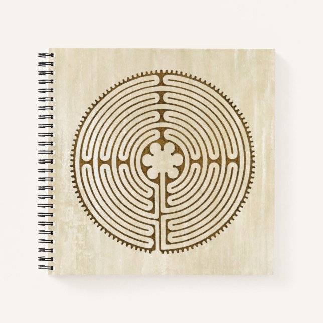 Cuaderno Laberinto de Chartres - Símbolo Espiritual Antiguo (Anverso)