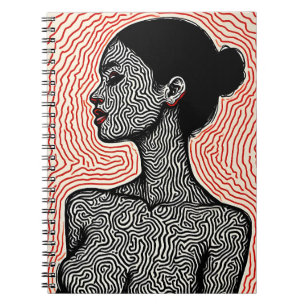 Cuaderno Laberinto de su despertar – Un retrato minimalista