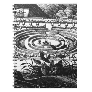 Cuaderno Laberinto en Heidelberg, Hortus Palatinus (engravi