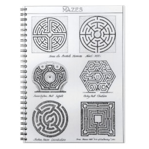 Cuaderno Laberintos, c.1900 (grabado) (foto de b/w)