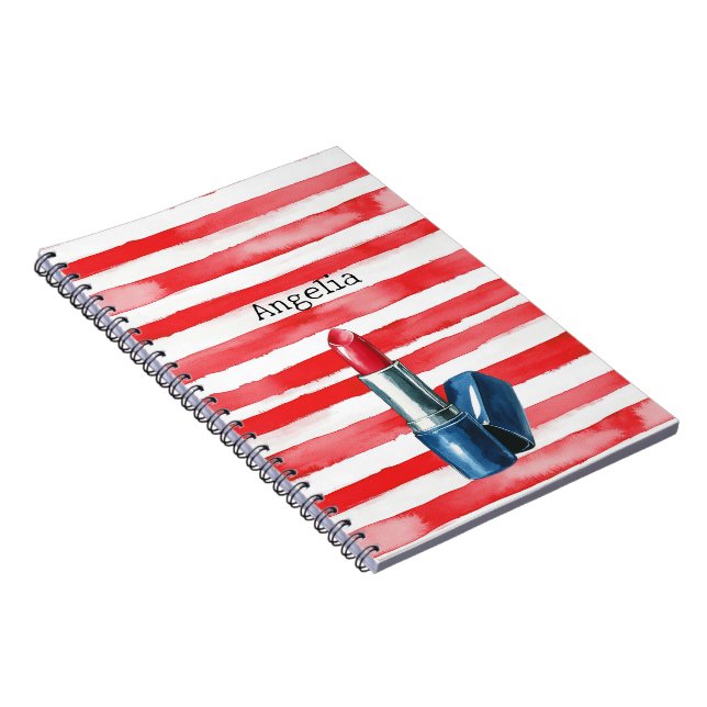 Cuaderno Labial Rojo Stripes French Riviera (Lado Derecho)