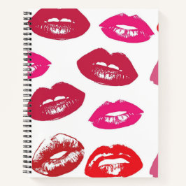 Cuaderno Labios de Kissable (Labios de Besado, Labios Rojos