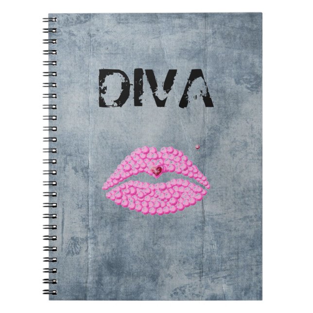 Cuaderno Labios descarados de la diva (Frente)