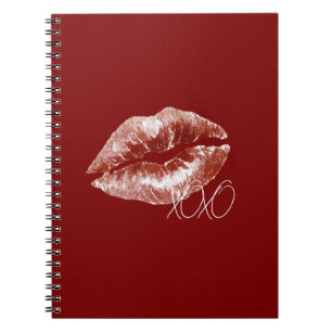 Cuaderno Labios rojos de cereza beso