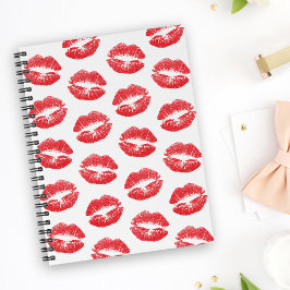 Cuaderno Labios Rojos, Patrón De Labios, Labial Rojo, Beso
