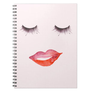 Cuaderno Labios y pestañas