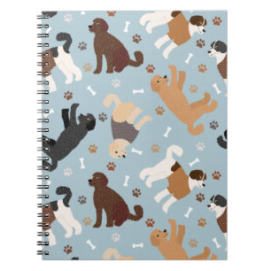 Cuaderno Labradoodle / Goldendoodle Bones y Pastas