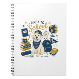 Cuaderno Labrador de vuelta al colegio instituto