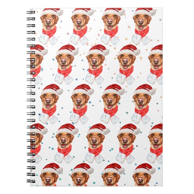 Cuaderno Labrador Dog Breed Christmas (Frente)