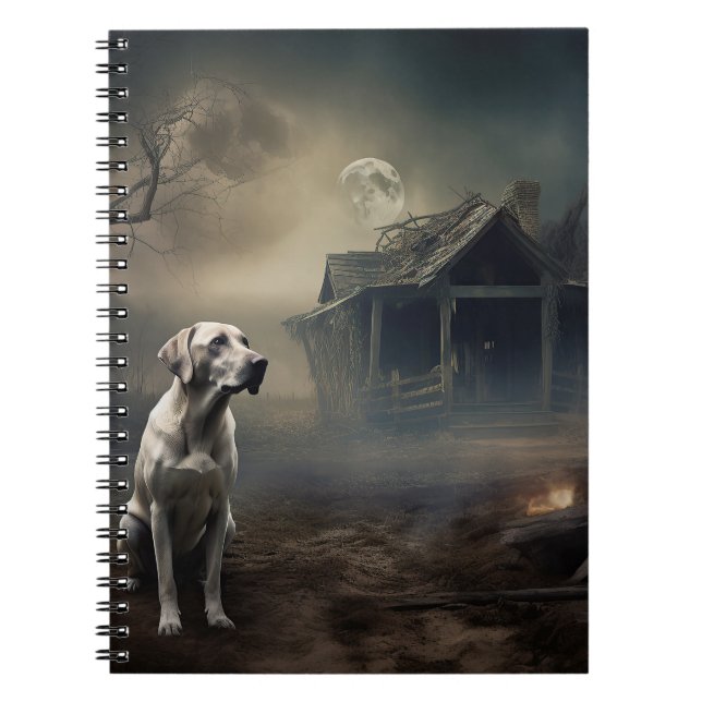 Cuaderno Labrador Halloween Aterrador (Frente)