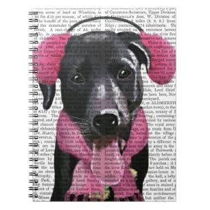 Cuaderno Labrador negro con bofetadas