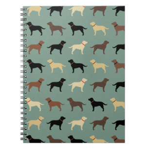 Cuaderno Labrador recuperador de láminas de siluetas de per