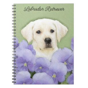 Cuaderno Labrador Recuperador Pintura de Cachorro Original