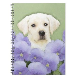 Cuaderno Labrador Recuperador Pintura de Cachorro Original