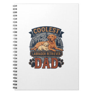 Cuaderno Labrador Retriever más genial Papá Perro Montaña H