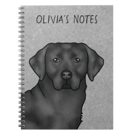 Cuaderno Labrador Retriever negro Lab perro nombre personal
