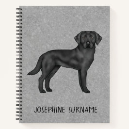 Cuaderno Labrador Retriever negro Lab perro nombre personal