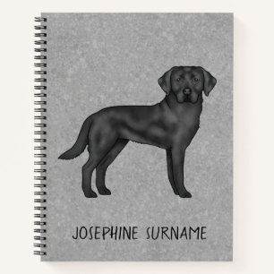 Cuaderno Labrador Retriever negro Lab perro nombre personal