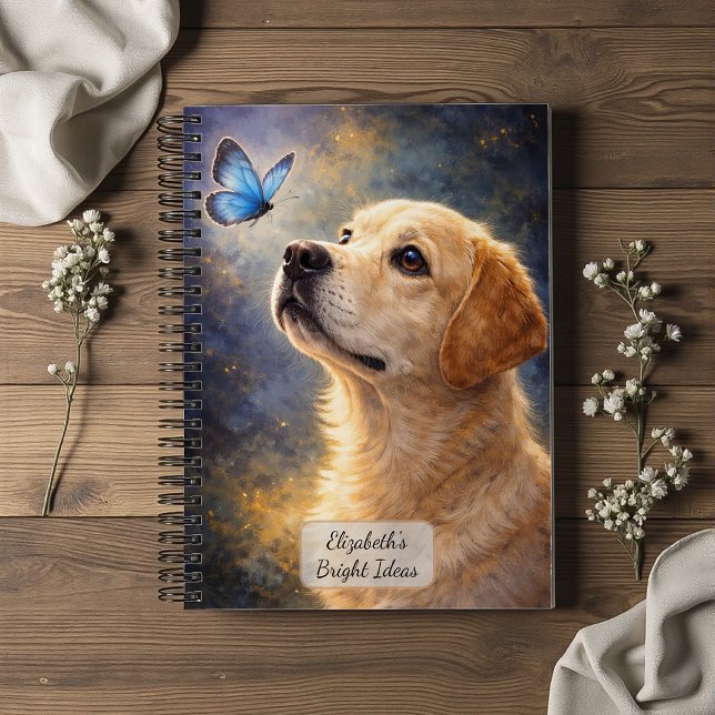 Cuaderno Labrador y Mariposa Azul (Subido por el creador)
