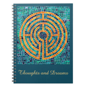 Cuaderno LABYRINTH II 6.5x8.75 Bloc de notas espirales + te