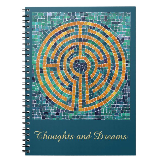 Cuaderno LABYRINTH II 6.5x8.75 Bloc de notas espirales + te (Frente)