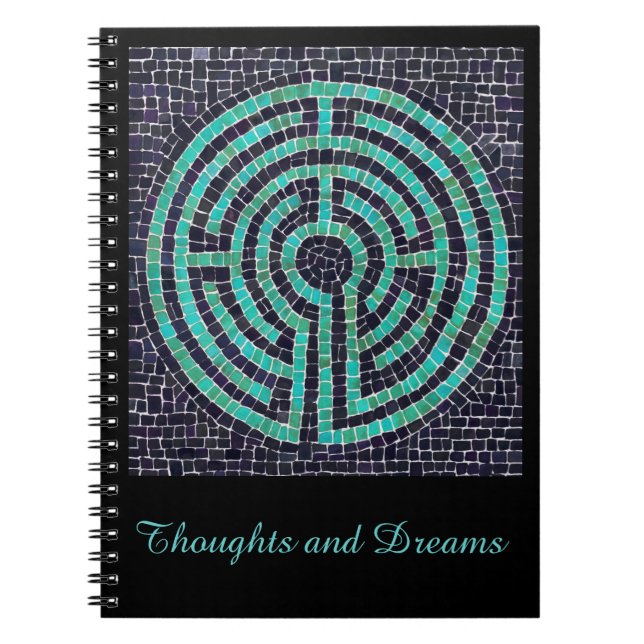 Cuaderno LABYRINTH III 6.5x8.75 Bloc de notas espirales + t (Frente)