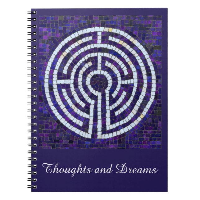 Cuaderno LABYRINTH VIII 6.5x8.75 Bloc de notas espirales +  (Frente)