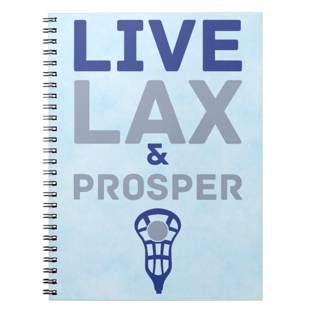 Cuaderno Lacrosse Live LAX y Prosper (Frente)