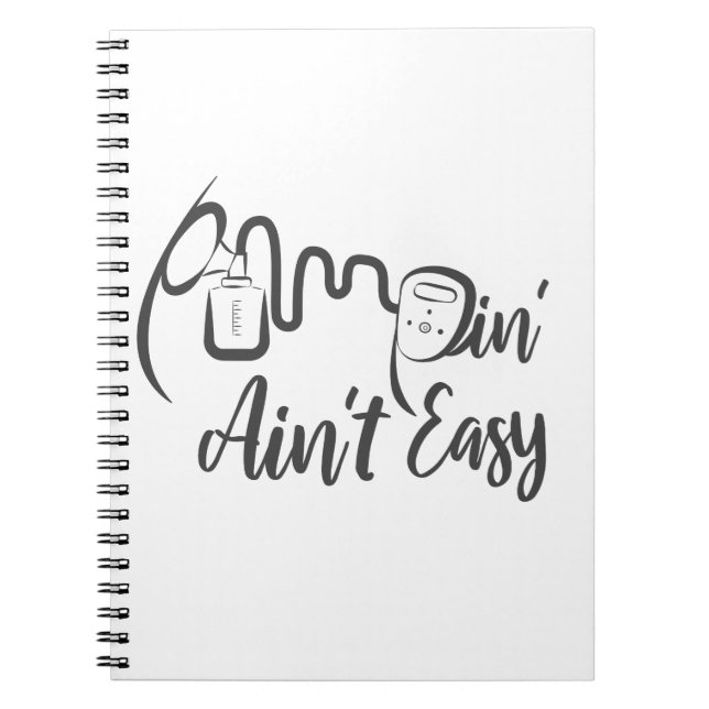 Cuaderno Lactancia materna y bombeo de tetas y ropa (Frente)