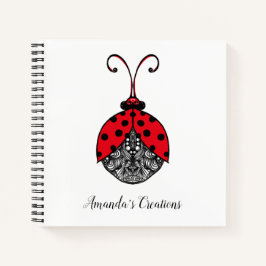 Cuaderno Ladriga de enredo negra y blanca