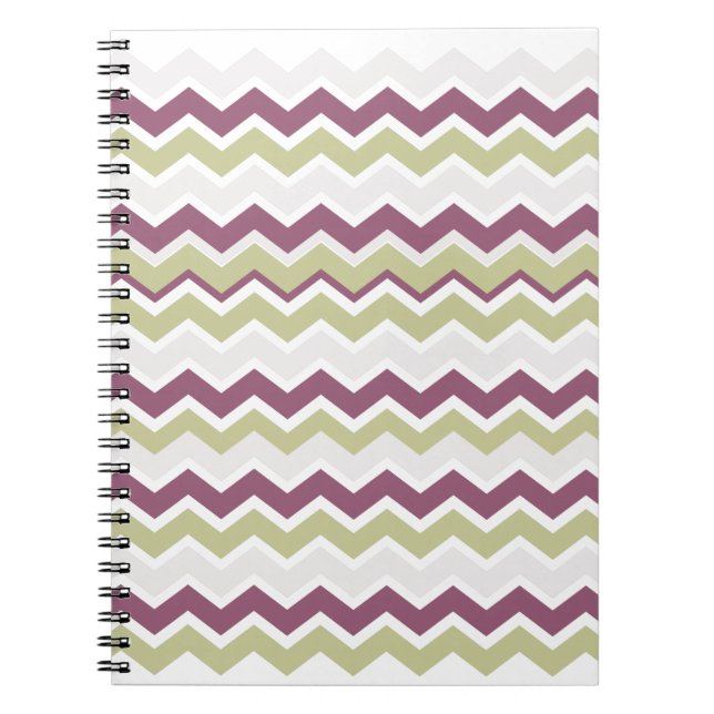 Cuaderno Ladrillo Chevron monogramado (Frente)